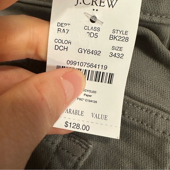 J crew dusty charcoal Slim-fit garment-dyed five-pocket pant - Picture 6 of 6